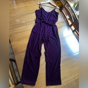 Gap Velvet Deep Purple Jumpsuit